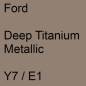 Preview: Ford, Deep Titanium Metallic, Y7 / E1.